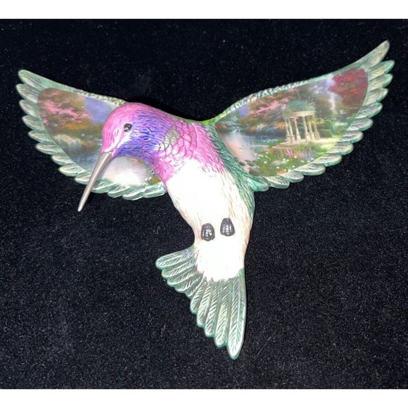 Art Thomas Kinkade Garden Prayer Beauty In Flight Hummingbird Wall Decor Poshmark